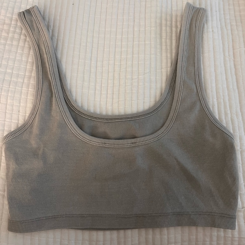 Zara grey crop top